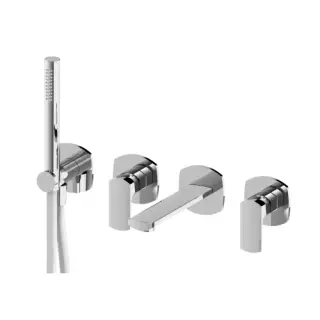 Treemme Albatros Смеситель для душа встраиваемый, 2 потребителя, внешняя часть, цвет: chrome RWIT4CD8CC01