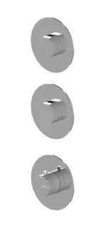 Treemme Appia Смеситель для душа термостатический встраиваемый, 2 потреб., внеш. часть, цвет: chrome RWIT3C74CCAO