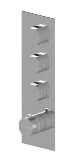 Treemme Appia Смеситель для душа термостатический встраиваемый, 3 потреб., внеш. часть, цвет: chrome RWIT3C94CCAO