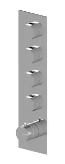 Treemme Appia Смеситель для душа термостатический встраиваемый, 4 потреб., внеш. часть, цвет: chrome RWIT3C97CCAO