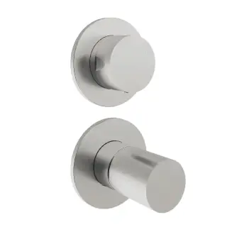 Treemme 28mm Смеситель для душа встраиваемый, 3 потребителя, внешняя часть, цвет: нержавеющая сталь RWIT3BC3IS01