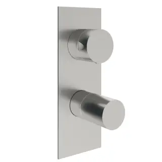 Treemme 28mm Смеситель для душа встраиваемый, 3 потребителя, внешняя часть, цвет: нержавеющая сталь RWIT3BA3IS01