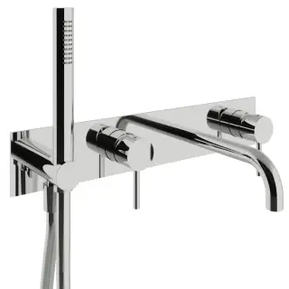 Treemme X-change mono Смеситель для душа встраиваемый, 2 потребителя, внешняя часть, цвет: chrome RWIT75D7CC01