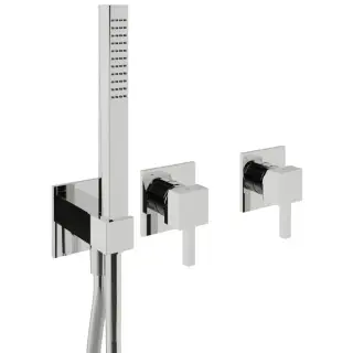 Treemme X-change mono Смеситель для душа встраиваемый, 2 потребителя, внешняя часть, цвет: chrome RWIT76D9CC01