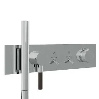Treemme Watt Смеситель для душа термостат. встр., 2 потреб., внешняя часть, цвет: нержавеющая сталь RWIT2B92IS01