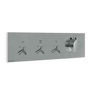 Treemme Watt Смеситель для душа термостат. встр., 3 потреб., внешняя часть, цвет: нержавеющая сталь RWIT2B94IS01