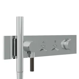 Treemme Watt Смеситель для душа термостатический встраиваемый, 2 потреб., внешняя часть, цвет:chrome RWIT2B92CC01