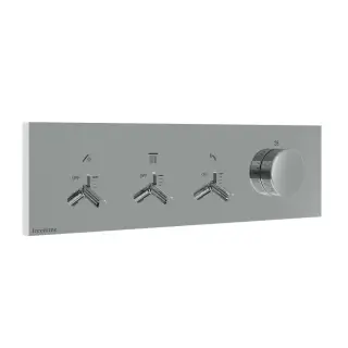 Treemme Watt Смеситель для душа термостатический встраиваемый, 3 потреб., внешняя часть, цвет:chrome RWIT2B90CC01