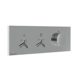Treemme Watt Смеситель для душа термостатический встраиваемый, 2 потреб., внешняя часть, цвет:chrome RWIT2B89CC01