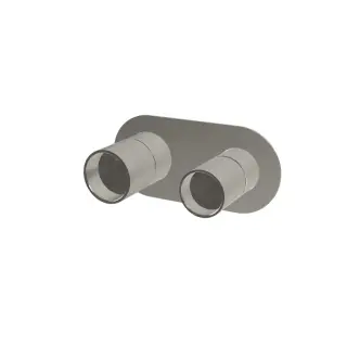 Treemme Watertube Смеситель для душа встраиваемый, 2 потреб., внешняя часть, цвет: нержавеющая сталь RWIT4AE2IS01