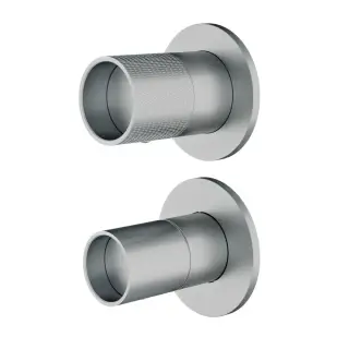 Treemme Watertube Смеситель для душа встраиваемый, 3 потреб., внешняя часть, цвет: нержавеющая сталь RWIT4AC3IS01