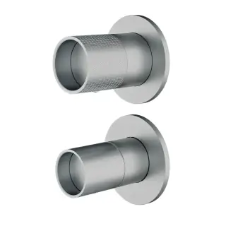 Treemme Watertube Смеситель для душа встраиваемый, 2 потреб., внешняя часть, цвет: нержавеющая сталь RWIT4AC2IS01