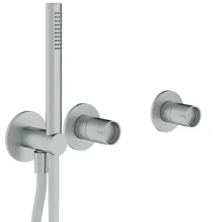 Treemme Watertube Смеситель для душа встраиваемый, 2 потреб., внешняя часть, цвет: нержавеющая сталь RWIT4AD9IS04