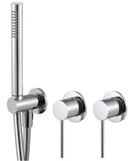 Treemme Up+ Смеситель для душа встраиваемый, 2 потребителя, внешняя часть, цвет: chrome RWIT6BD9CC01