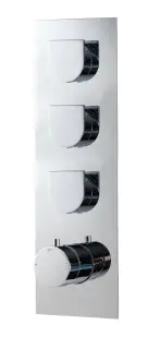 Treemme Ran Смеситель для душа термостатический встраиваемый, 3 потреб., внешняя часть, цвет: chrome RWIT7294CC54