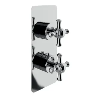 Treemme Old Italy Смеситель для душа термостатический встр., 3 потребителя, внеш. часть, цвет:chrome RWIT8A72CC40