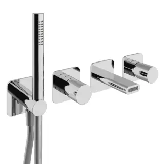 Treemme Nanotech Смеситель для душа встраиваемый, 2 потребителя, внешняя часть, цвет: chrome RWIT54D8CC01