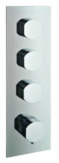 Treemme Hedo Смеситель для душа термостатический встраиваемый, 3 потреб., внешняя часть, цвет:chrome RWIT7294CC40