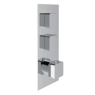 Treemme Hask Смеситель для душа термостатический встраиваемый, 2 потреб., внешняя часть, цвет:chrome RWIT7286CC77