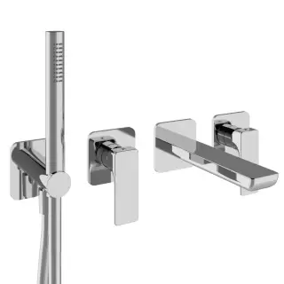 Treemme Hask Смеситель для душа встраиваемый, 2 потребителя, внешняя часть, цвет: chrome RWIT6AD8CC01