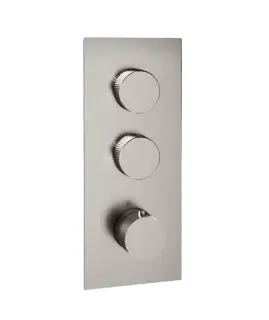 Treemme 22mm Смеситель для душа термостат. встр., 2 потреб., внешняя часть, цвет: нержавеющая сталь RWIT6086IS35