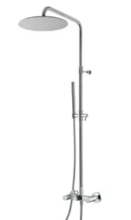 Treemme X-change Душевая стойка: смеситель, ручной душ 1 вид струи, шланг, верхний душ, цвет: chrome IT7279CCXRZZ