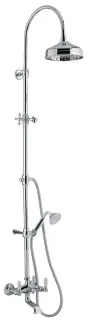 Treemme Old Italy Душевая стойка: смеситель, ручной душ 1 вид струи, шланг, верхний душ, цвет:chrome IT4483CCSOZZ