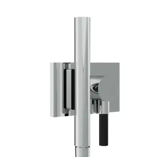 Treemme Watt Душевой гарнитур: душевая лейка 1 вид струи, держатель, шланг, цвет: нержавеющая сталь RWIT2BF6IS25