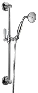 Treemme Old Italy Душевой гарнитур: душевая лейка 1 вид струи, штанга, шланг, держатель, цвет:chrome RWIT4467CC02