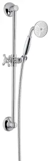 Treemme Old Italy Душевой гарнитур: душевая лейка 1 вид струи, штанга, шланг, держатель, цвет:chrome RWIT4467CC01