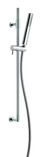 Treemme Hedo Душевой гарнитур: душевая лейка 1 вид струи, штанга, шланг, держатель, цвет: chrome RWIT0947CC25