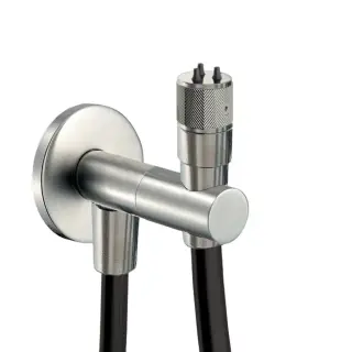 Treemme Showers Inox Гидроершик со шлангом 150 см, 1 вид струи, цвет: нержавеющая сталь RWIT6565IS15