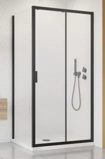 Radaway Alienta S Боковая стенка, прозрачная 5 мм, Easy Clean 80х190h см, цвет: black 10270080-54-01