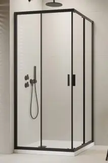 Radaway Alienta C Душевой уголок 80х190h см, универсальный, Easy Clean, цвет: black 10238080-54-01