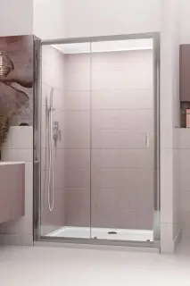 Radaway Premium Plus DWJ Душевая дверь в нишу прозрачная, Easy Clean 95х190h см, цвет: хром глянец 33304-01-01N