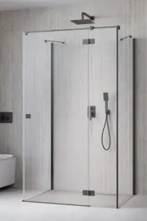 Radaway Essenza KDJ+S Душевая дверь, правая 6 мм, Easy Clean 100х200h см, цвет: brushed gunmetal 1385022-92-01R