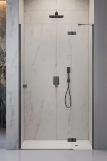 Radaway Essenza DWJ Душевая дверь в нишу правая 6 мм, Easy Clean 130х200h см, цвет: brushed gunmetal 1385017-92-01R