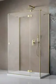 Radaway Essenza KDJ+S Душевая дверь, правая 6 мм, Easy Clean 120х200h см, цвет: brushed gold 1385024-99-01R