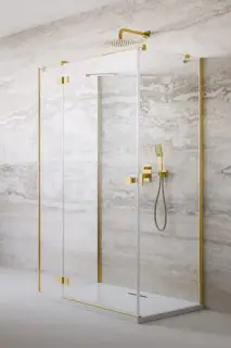 Radaway Essenza KDJ+S Душевая дверь, правая, прозрачная 6 мм, Easy Clean 110х200h см, цвет: gold 1385023-09-01R