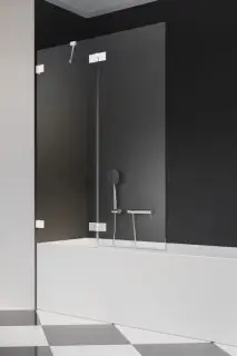 Radaway Essenza Pro PND II Шторка на ванну распашная 6 мм, Easy Clean 140х150h см, цвет: white 10102140-04-01L