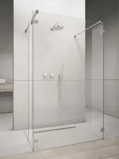 Radaway Euphoria Walk In SW Боковая стенка, прозрачная, Easy Clean 30х200h см, цвет: хром глянец 383160-01-01