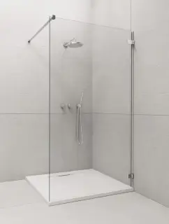 Radaway Euphoria Walk In Душевое ограждение walk-in 8 мм, Easy Clean 120х200h см, цвет: хром глянец 383114-01-01