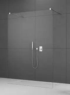 Radaway Modo New I Душевое ограждение walk-in 8 мм, Easy Clean 150-180х200h см, цвет: хром глянец 388902-01-01