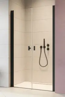 Radaway Nes DWD I Душевая дверь в нишу прозрачная 6 мм, Easy Clean 120х200h см, цвет: black 10027120-54-01