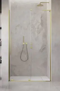 Radaway Furo DWJ Душевая дверь в нишу, левая 8 мм, Easy Clean 52,2х200h см, цвет: brushed gold 10307522-99-01L