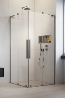 Radaway Furo KDD Душевая дверь, левая 8 мм, Easy Clean 120х200h см, цвет: brushed nickel 10305120-91-01L