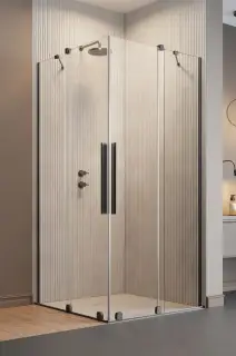 Radaway Furo KDD Душевая дверь, левая 8 мм, Easy Clean 90х200h см, цвет: brushed gunmetal 10105090-92-01L