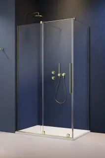 Radaway Furo KDJ Душевая дверь, левая, прозрачная 8 мм, Easy Clean 82,2х200h см, цвет: brushed gold 10104822-99-01L