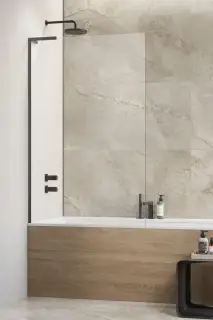 Radaway Modo New PNJ II Шторка на ванну, прозрачная, Easy Clean 60х150h см, цвет: brushed gunmetal 10316060-92-01L