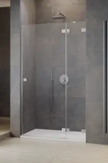 Radaway Essenza Pro DWJ Душевая дверь в нишу левая 6 мм Easy Clean 120х200h см, цвет: brushed nickel 10099120-91-01L